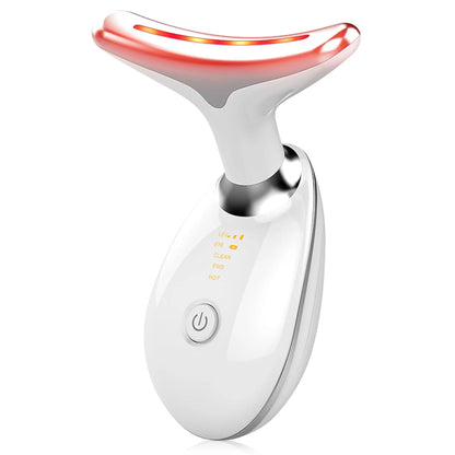 Red Light Therapy for Face, 7 Color LED Face Skin Rejuvenation for Face & Neck Beauty Device, Deplux Neck Device